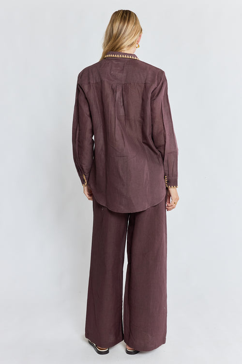 PRE SALE | LulaSoul Reine Shirt Espresso