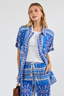 LulaSoul Samora Kaftan Shirt Ocean