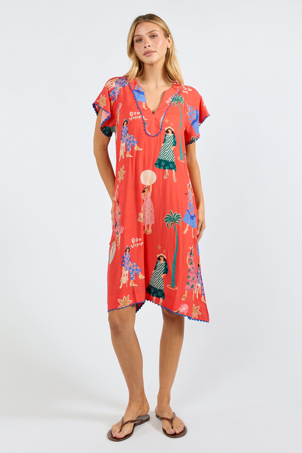 LulaSoul Summer Vibes Dress Melon