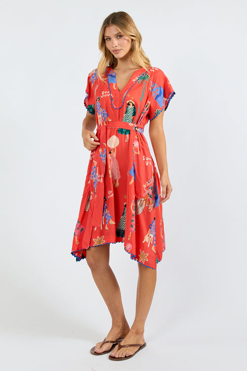 LulaSoul Summer Vibes Dress Melon