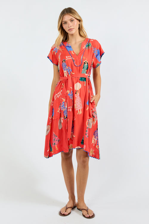 LulaSoul Summer Vibes Dress Melon