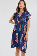 LulaSoul Summer Vibes Dress Navy