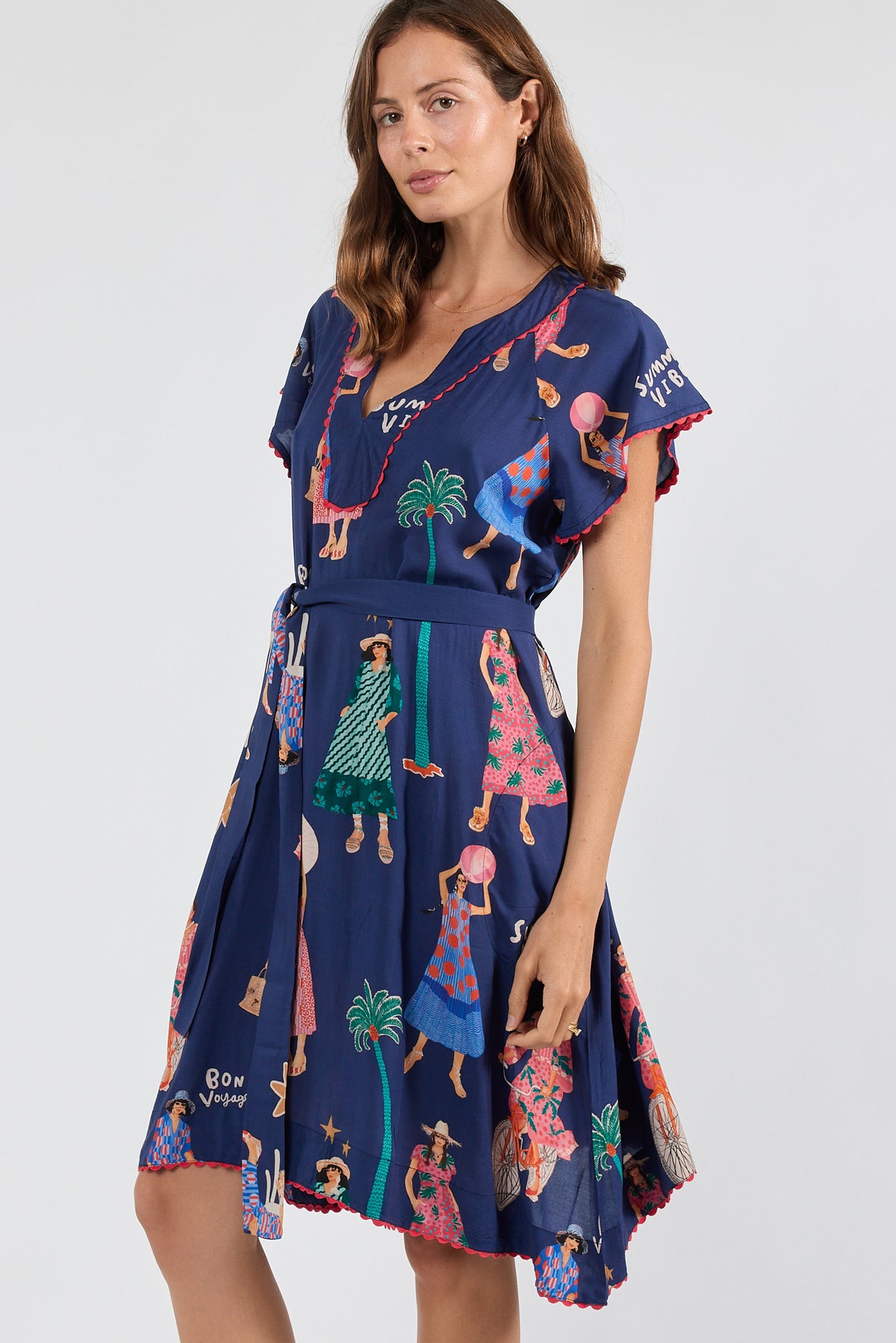 LulaSoul Summer Vibes Dress Navy