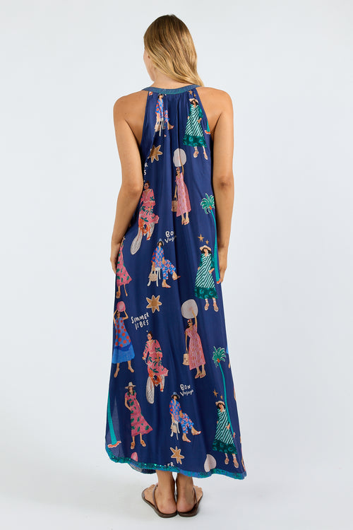 LulaSoul Summer Vibes Maxi Navy