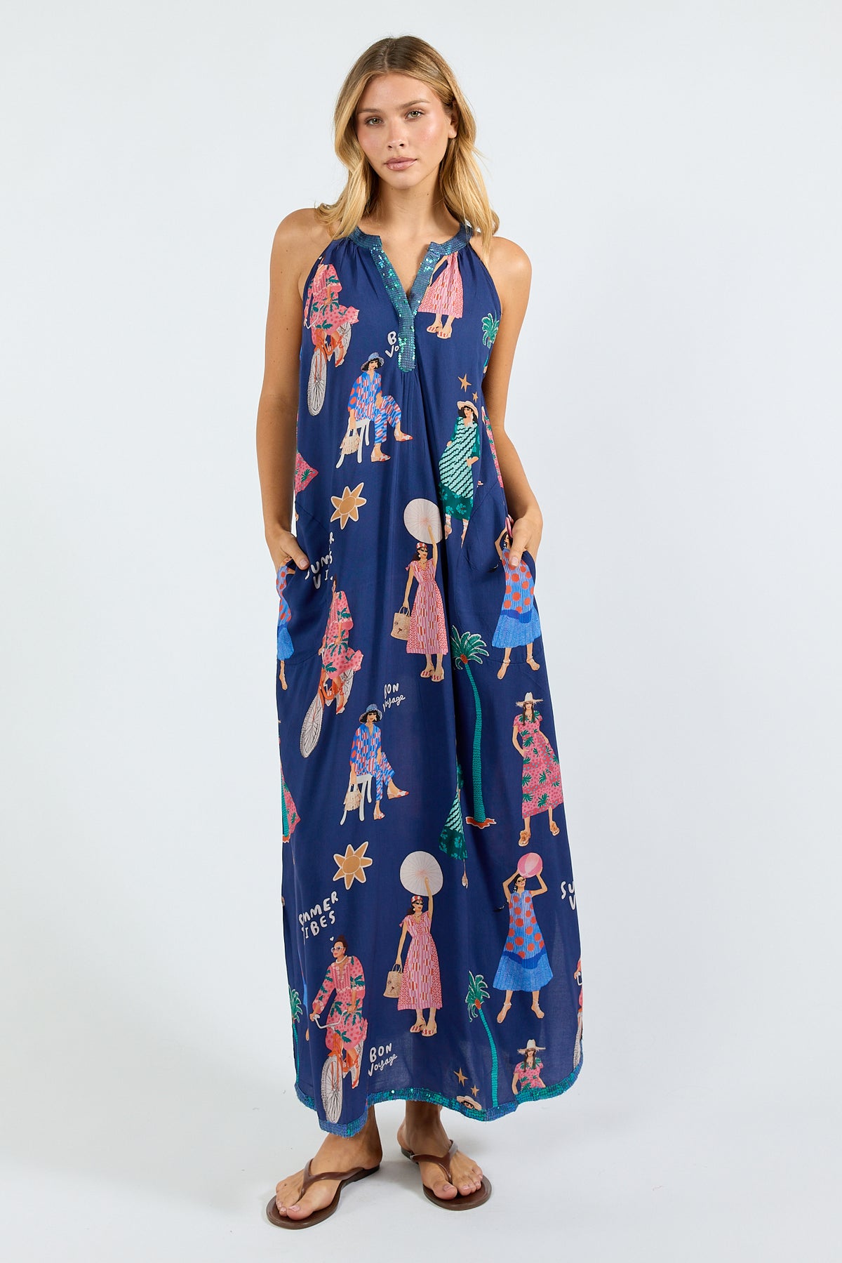 LulaSoul Summer Vibes Maxi Navy