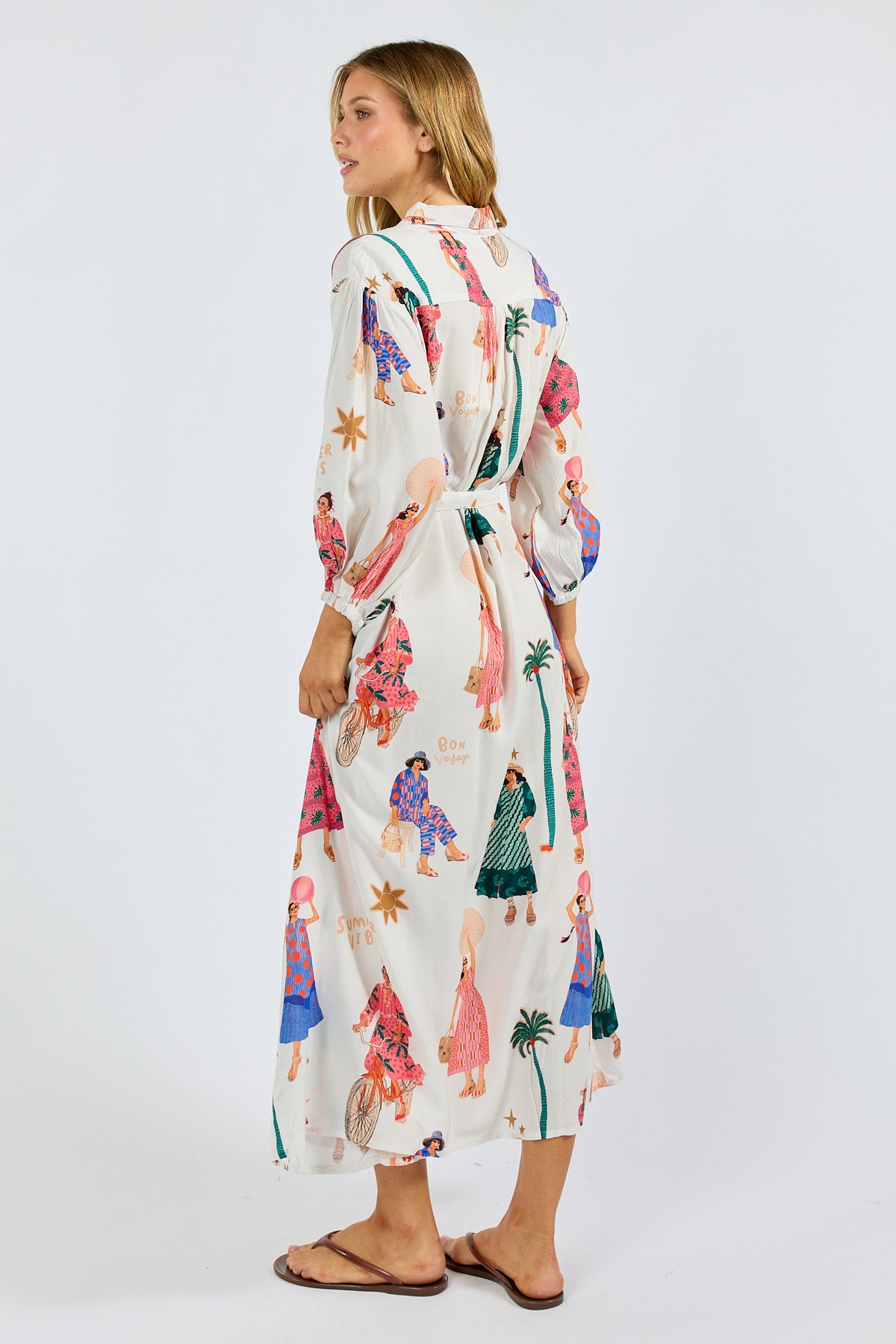 PRE SALE | LulaSoul Summer Vibes Shirtdress White