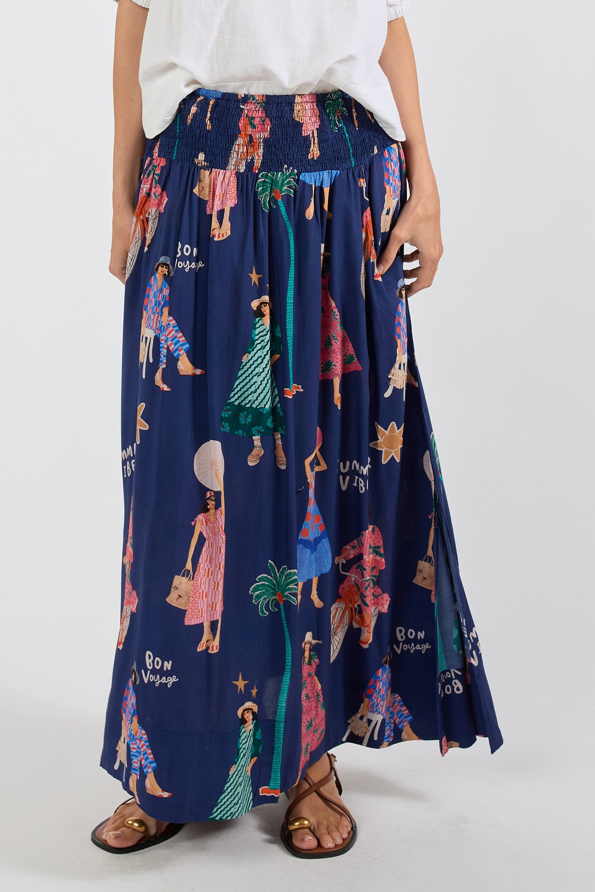 LulaSoul Summer Vibes Skirt Navy