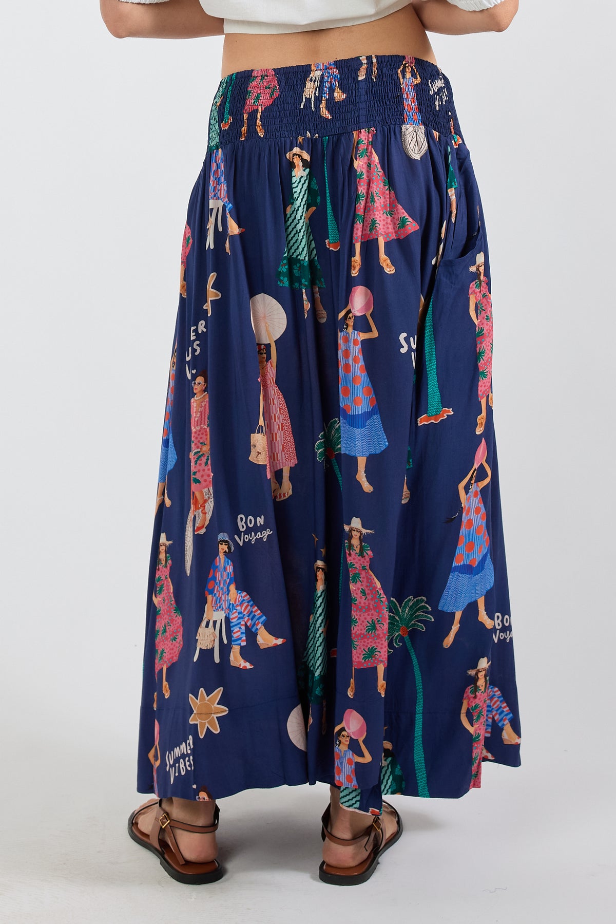 LulaSoul Summer Vibes Skirt Navy