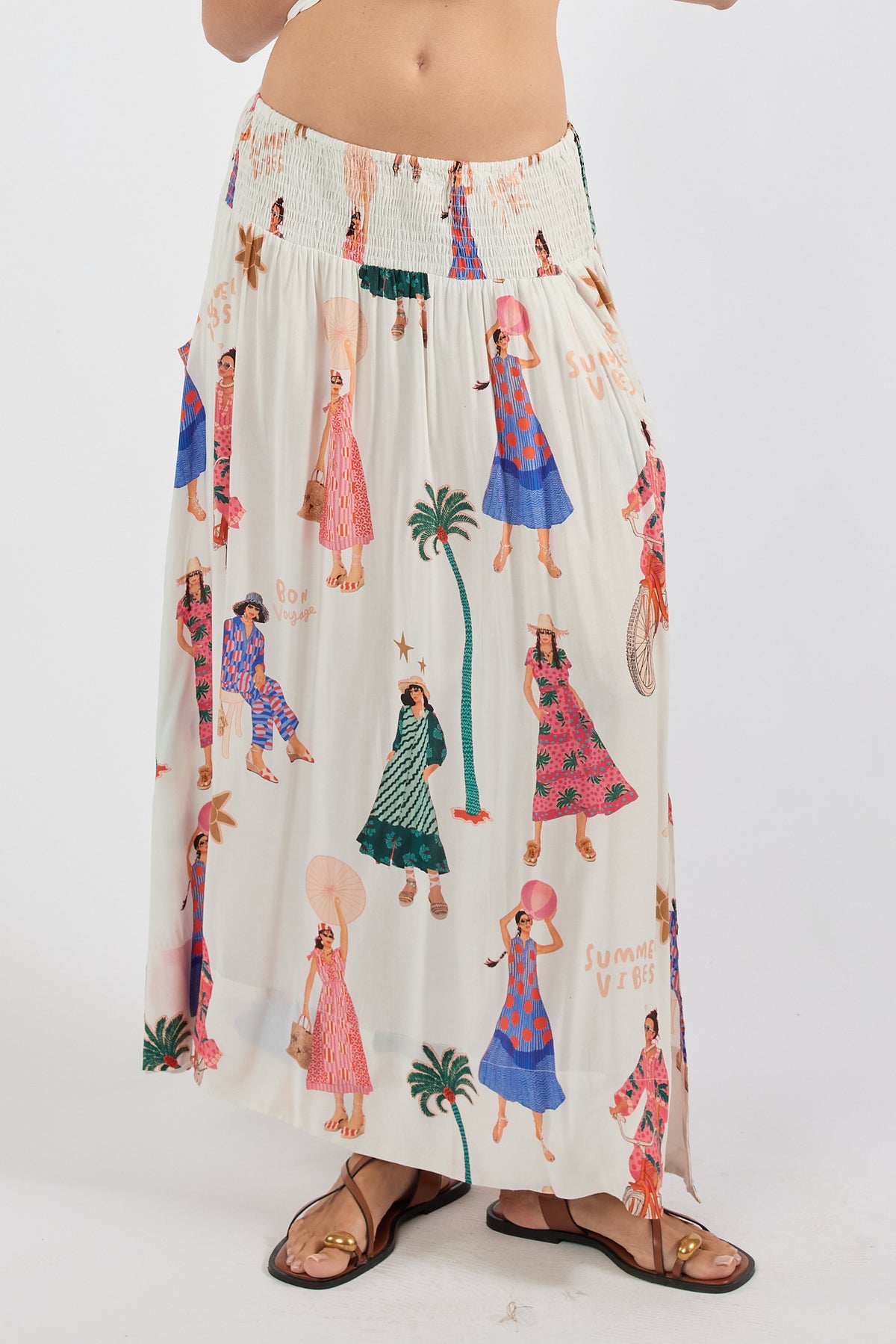 LulaSoul Summer Vibes Skirt White