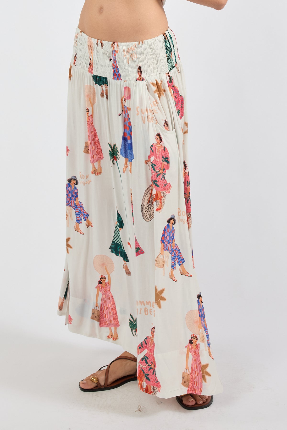LulaSoul Summer Vibes Skirt White