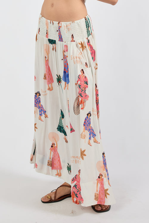 LulaSoul Summer Vibes Skirt White