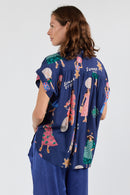 LulaSoul Summer Vibes Top Navy