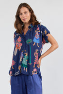 LulaSoul Summer Vibes Top Navy