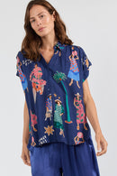 LulaSoul Summer Vibes Top Navy