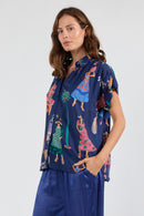 LulaSoul Summer Vibes Top Navy