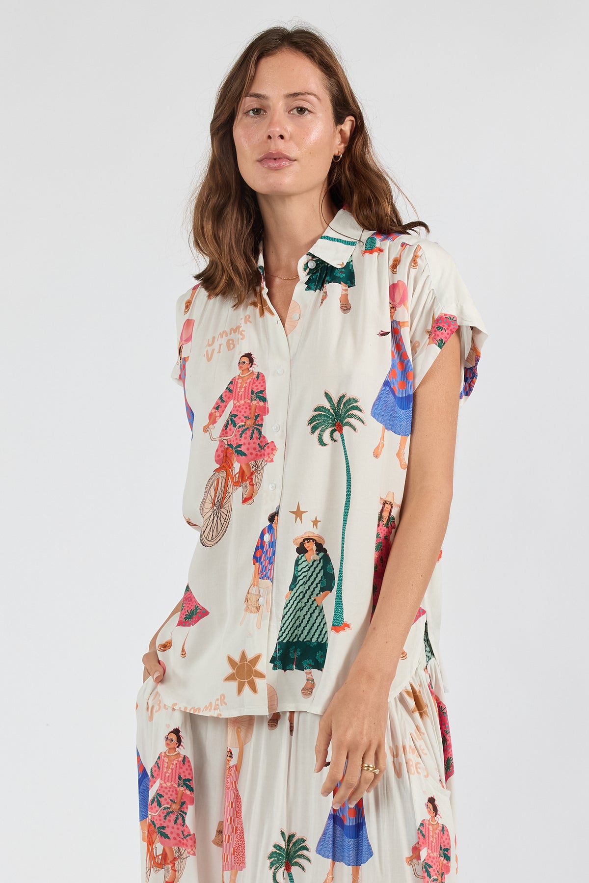 LulaSoul Summer Vibes Top White