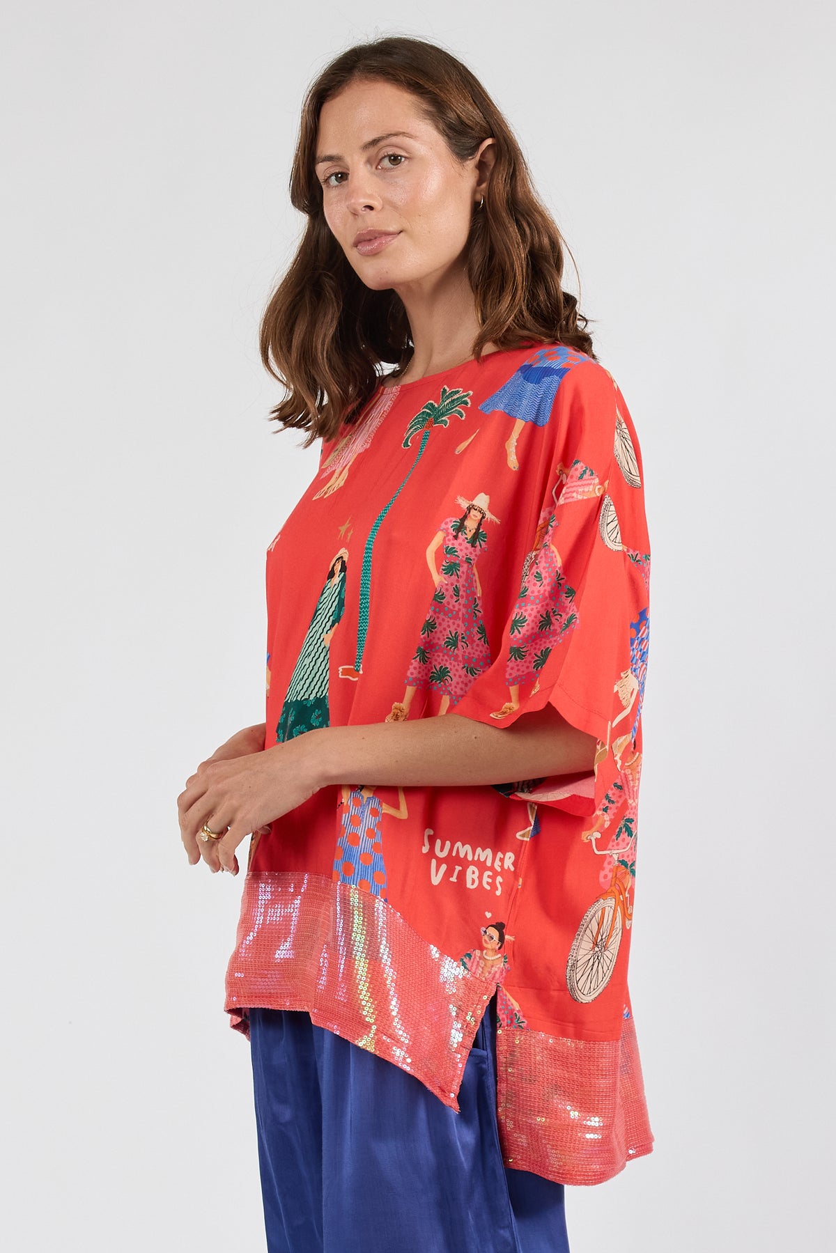 LulaSoul Summer Vibes Wide T Melon