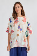 LulaSoul Summer Vibes Wide T White