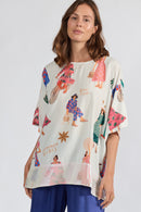 LulaSoul Summer Vibes Wide T White