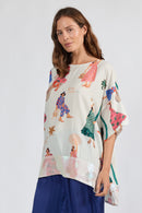 LulaSoul Summer Vibes Wide T White