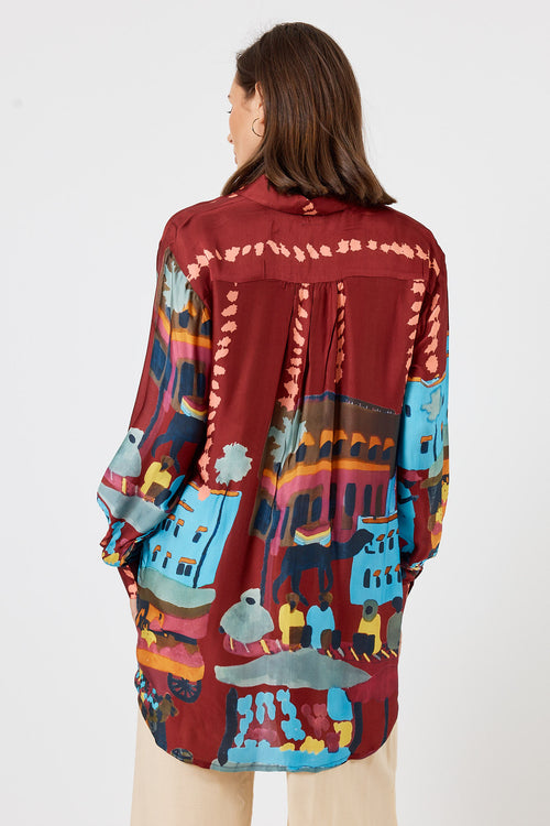 LulaSoul Surrey Shirt Merlot