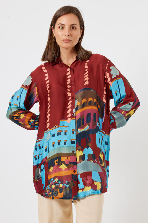 LulaSoul Surrey Shirt Merlot