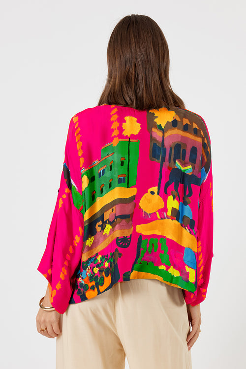 LulaSoul Surrey Top Raspberry