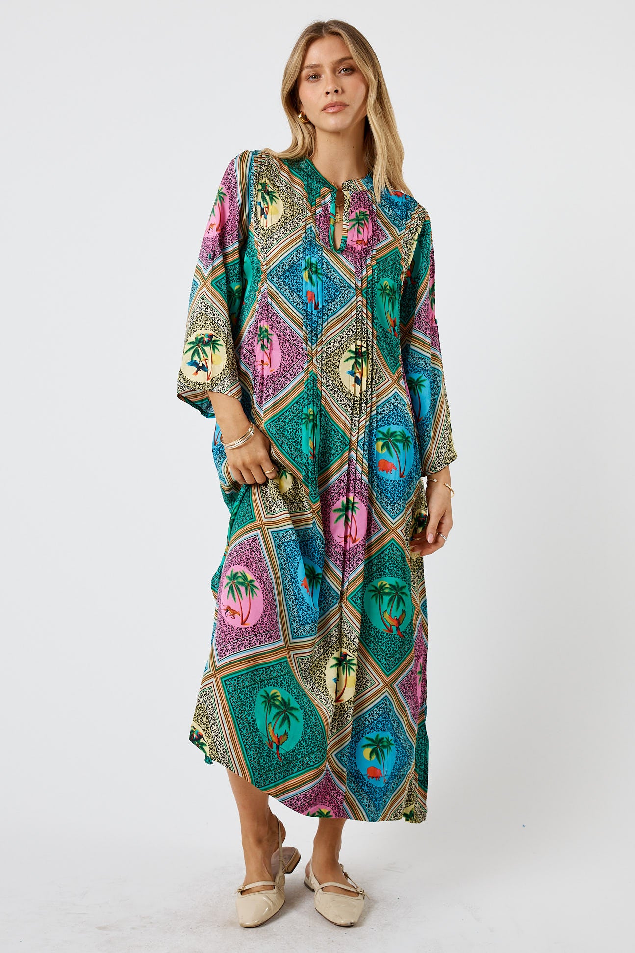 LulaSoul Windsor Kaftan Sea