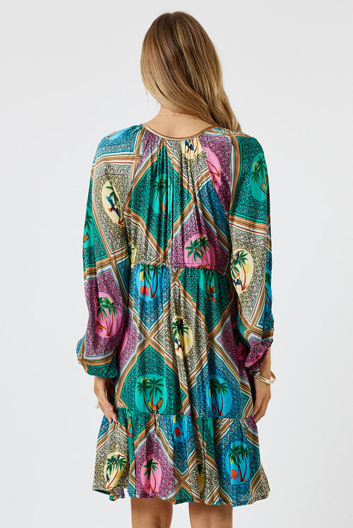 LulaSoul Windsor Tie Dress Sea