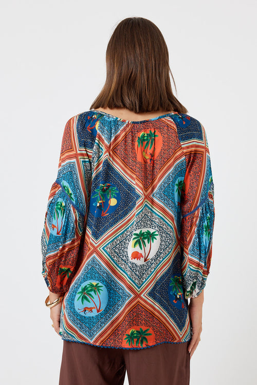LulaSoul Windsor Top Ocean