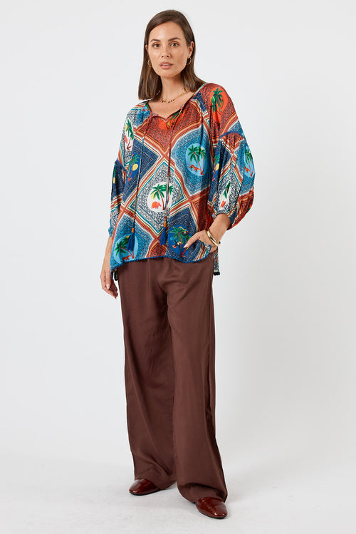 LulaSoul Windsor Top Ocean