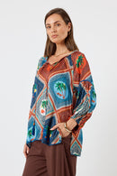 LulaSoul Windsor Top Ocean