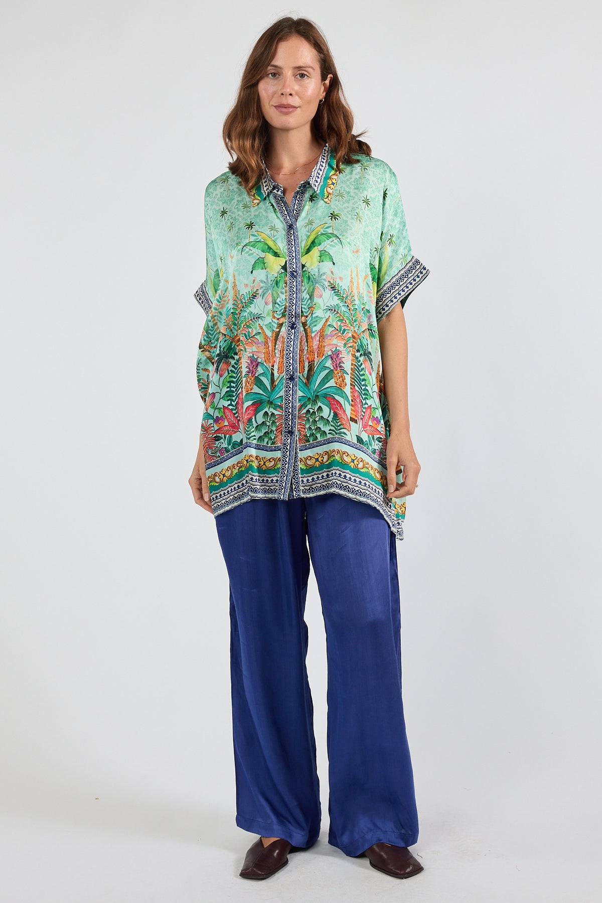 LulaSoul Zilara Kaftan Top Mist