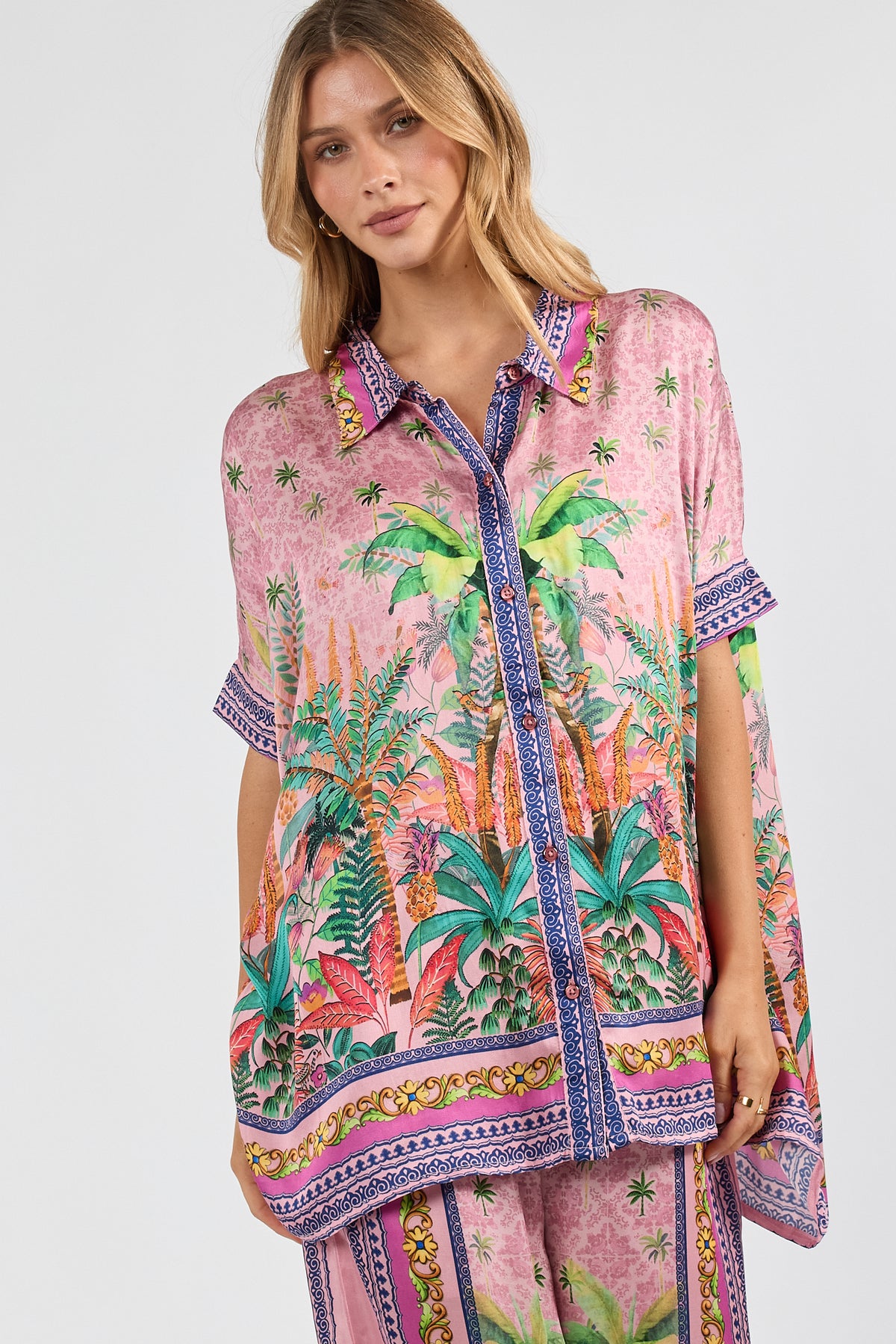 LulaSoul Zilara Kaftan Top Orchid
