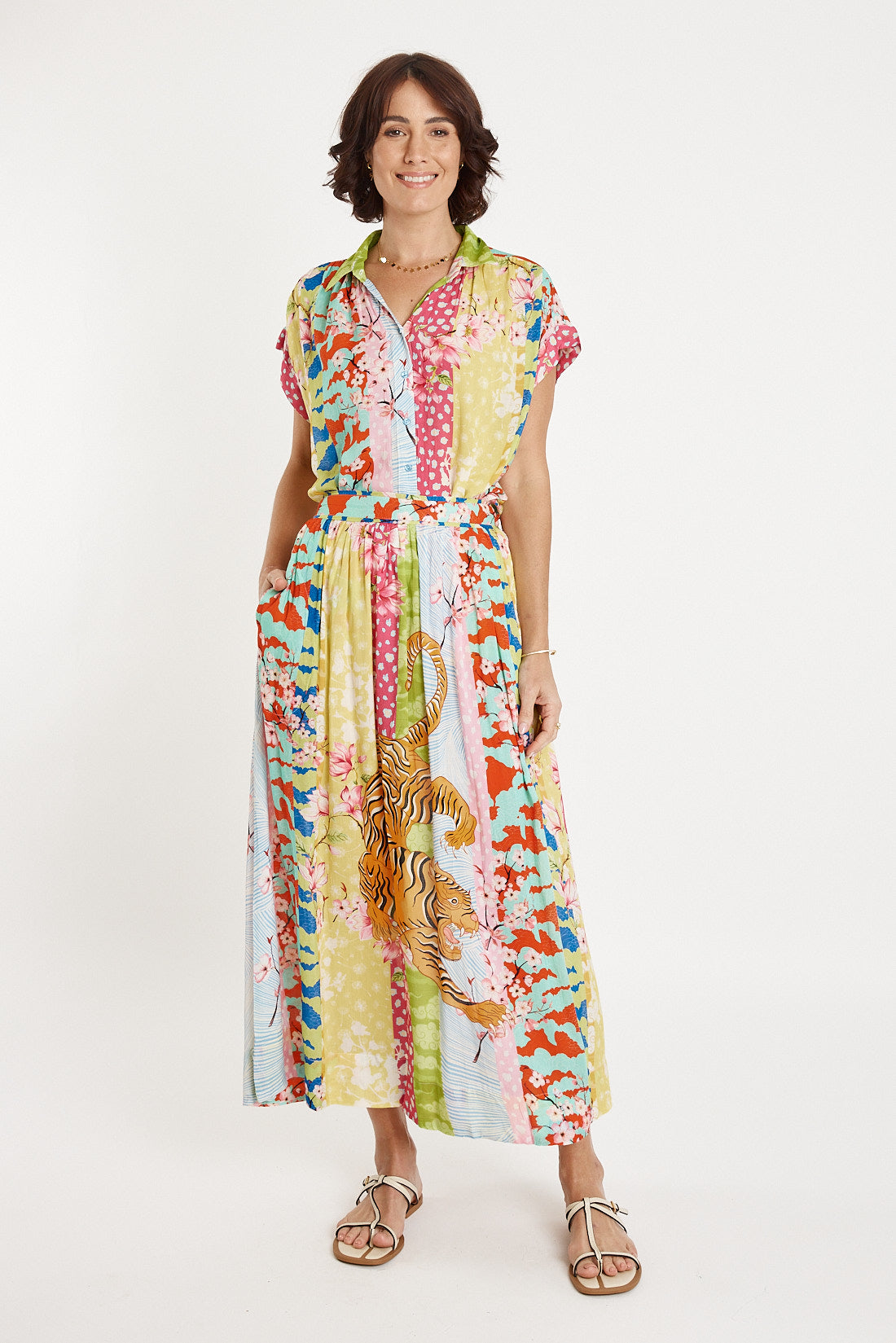 Lulasoul Montage Skirt Multi