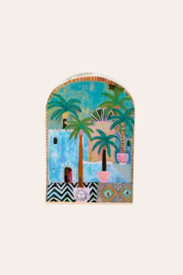 Art Tile | Potted Palms Large Arch