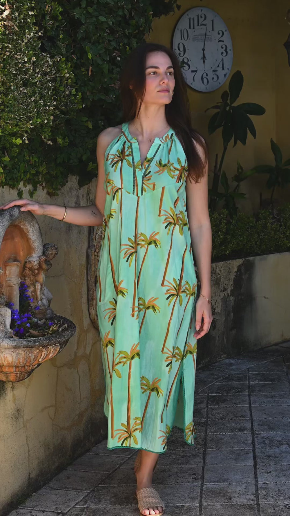 LulaLife Badira Sleeveless Maxi Mist
