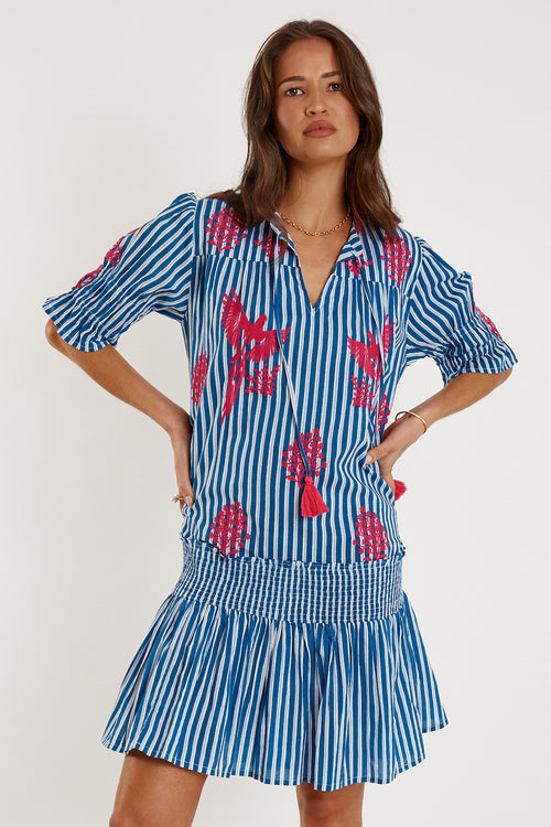 Rubyyaya Antibes Dress Blue