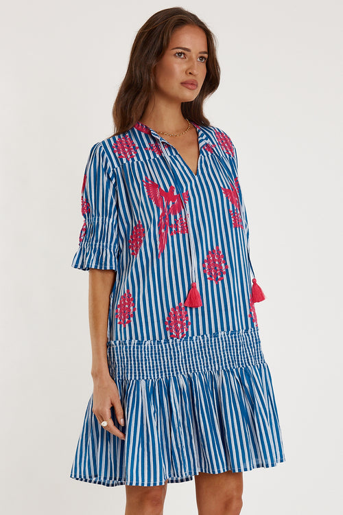 Rubyyaya Antibes Dress Blue