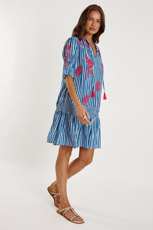 Rubyyaya Antibes Dress Blue