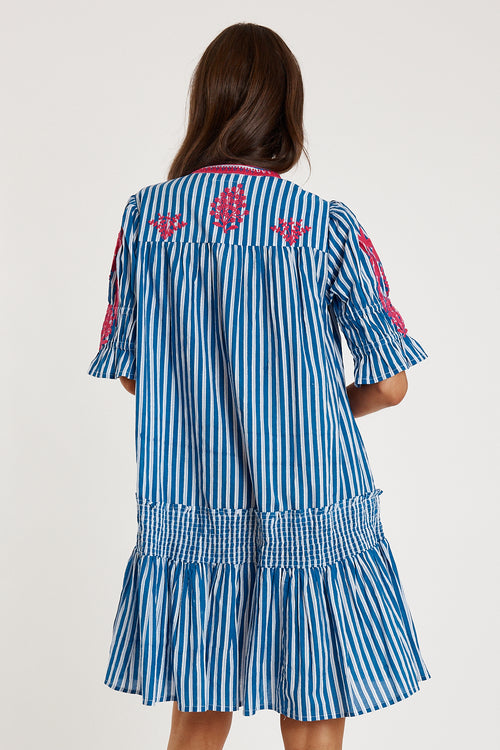 Rubyyaya Antibes Dress Blue