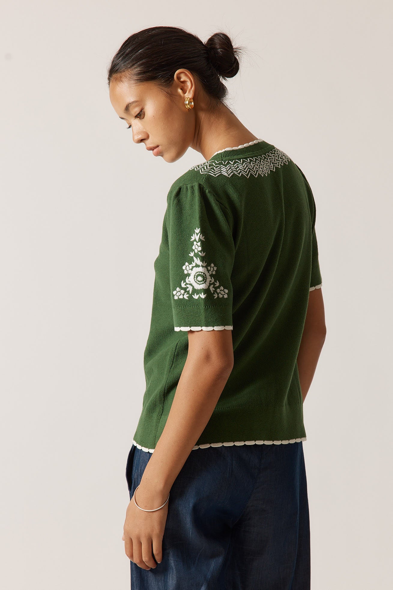 Rubyyaya Ariel Sweater Green