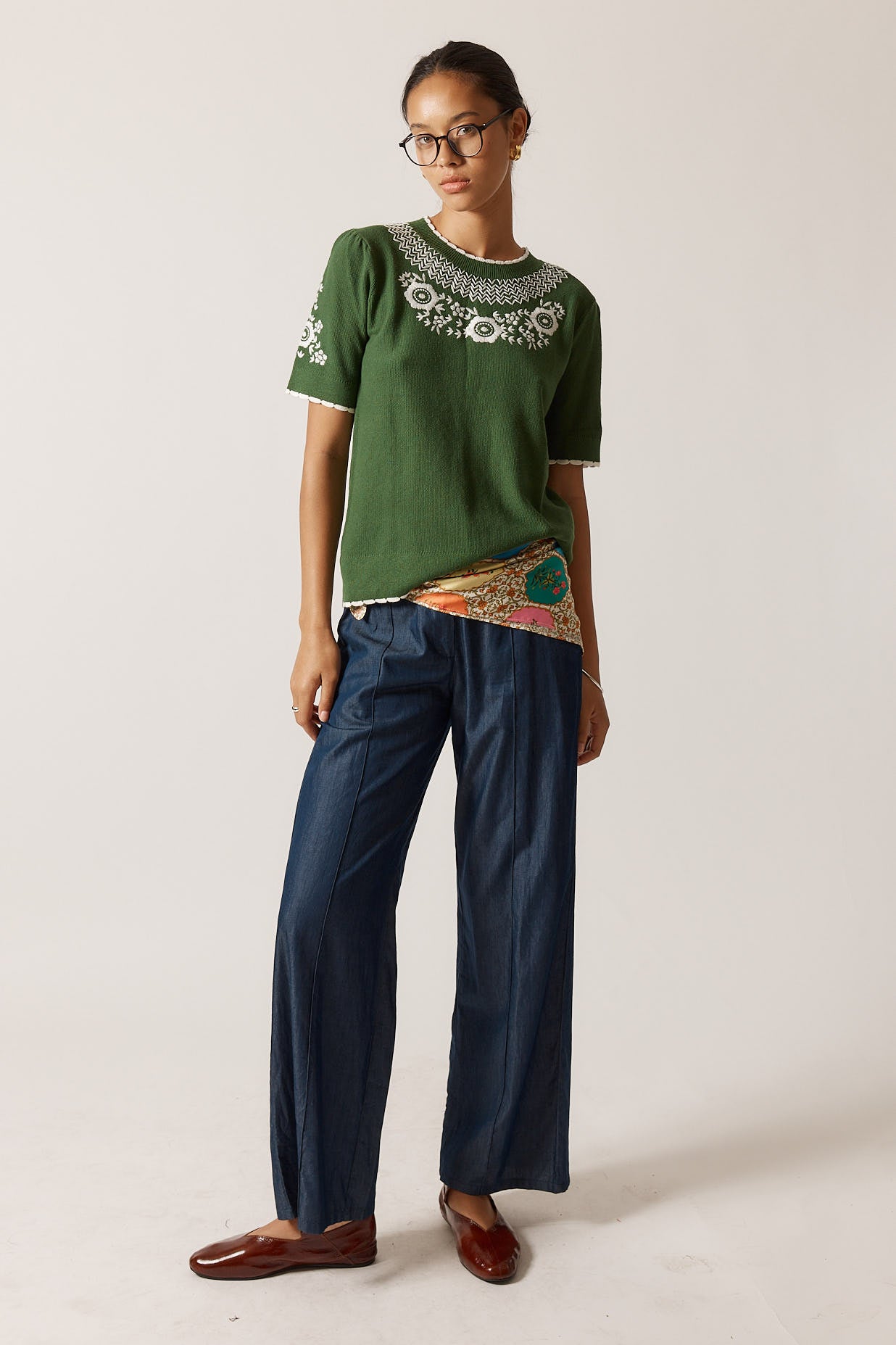 Rubyyaya Ariel Sweater Green