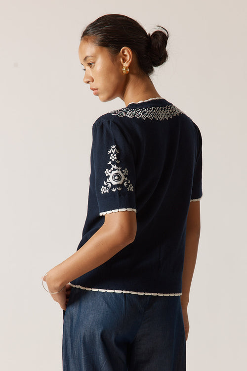 Rubyyaya Ariel Sweater Navy