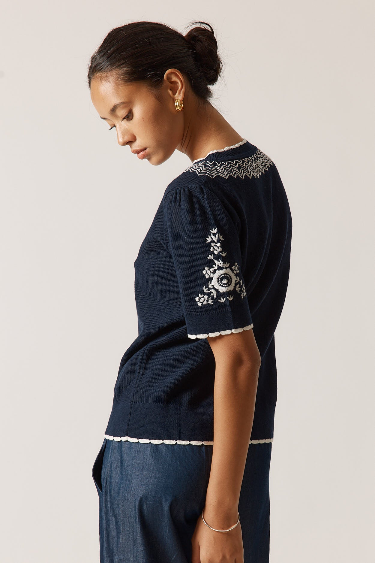 Rubyyaya Ariel Sweater Navy