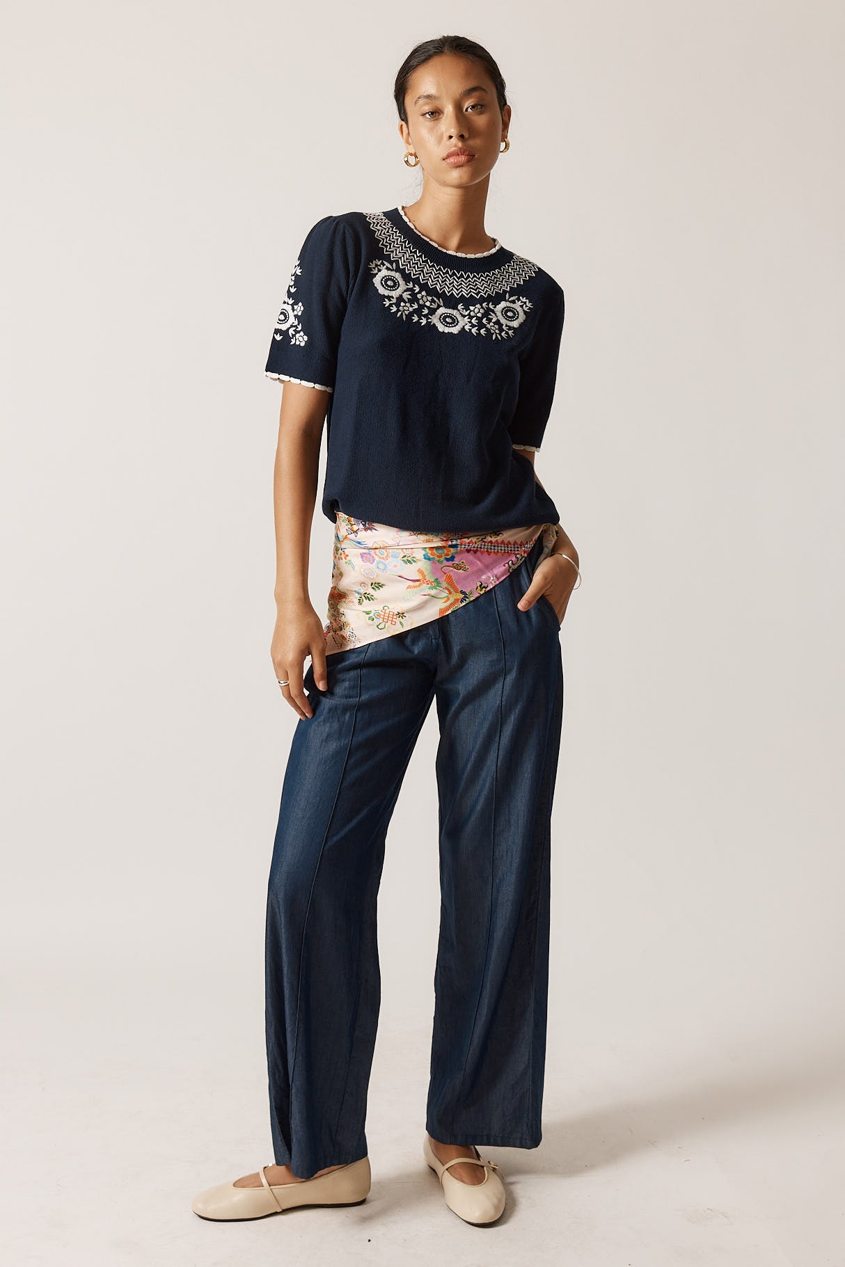 Rubyyaya Ariel Sweater Navy