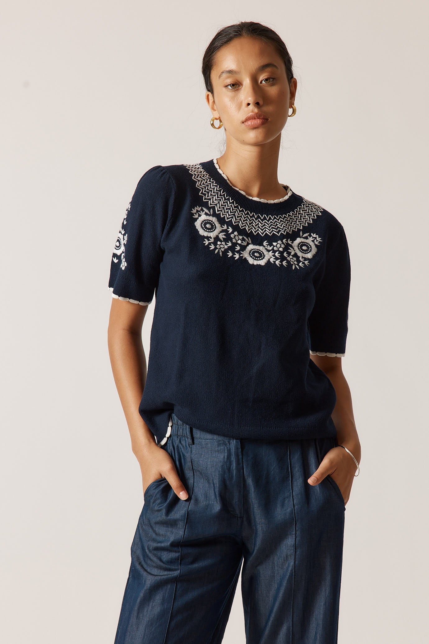 Rubyyaya Ariel Sweater Navy