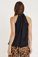 Rubyyaya Bienvenue Halter Top Black