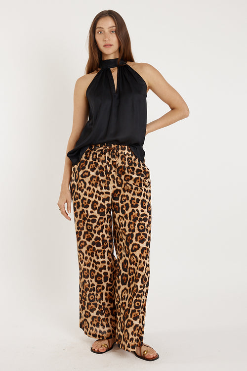 Rubyyaya Bienvenue Halter Top Black