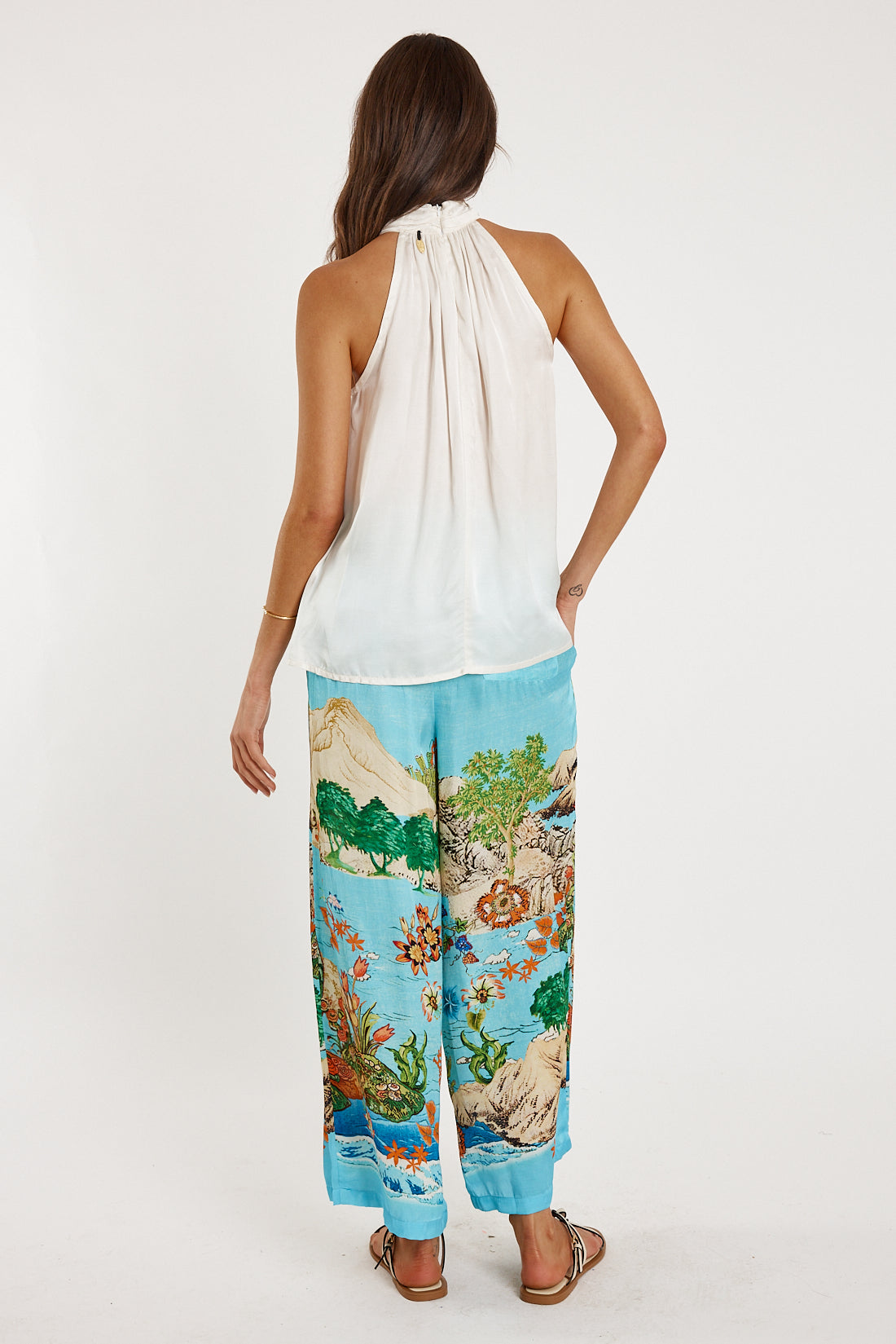 Rubyyaya Bienvenue Halter Top White